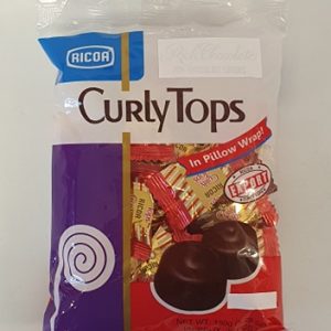 Ricoa Curly Tops Milk Chocolate 150g