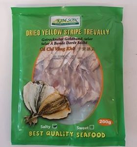 Kim Son Dried Yellow Stripe Trevally Salted 200g