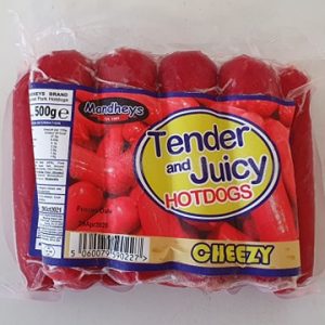 Mandhey’s Tender & Juicy Hotdogs Cheezy 500g