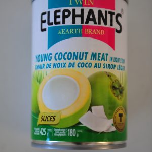 Twin Elephants Young Coconut Meat In Light Syrup 425g