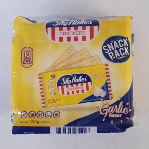 Skyflakes Crackers Garlic Flavor 10 Solo Packs 250g